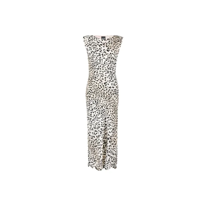 Just Cavalli Sleeveless Dresses Women's Leopard Print-0