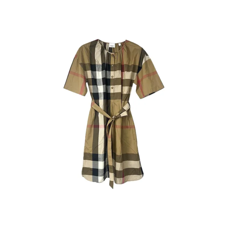 Burberry SS25 Short Sleeved Dress Women's Brown-0