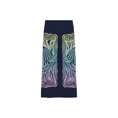 Stella McCartney Casual Long Skirts Women's Blue