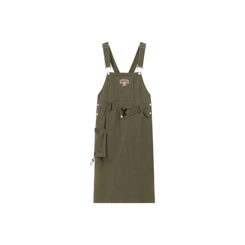 CHUU Slip Dresses Women's Gray Green-0