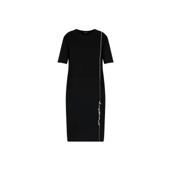 ARMANI EXCHANGE FW23 Short Sleeved Dresses Women's Black