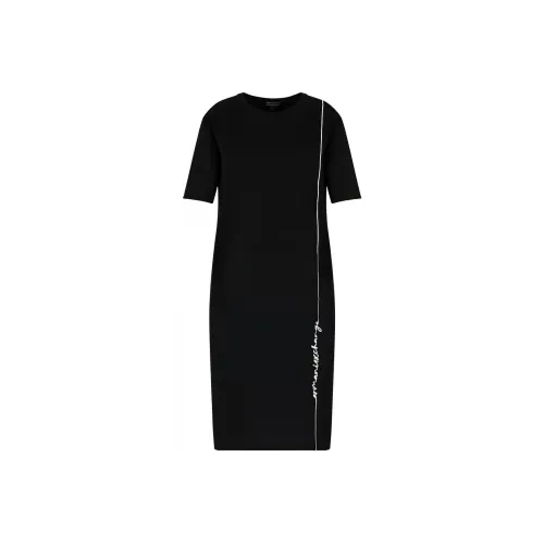 ARMANI EXCHANGE FW23 Short Sleeved Dresses Women's Black