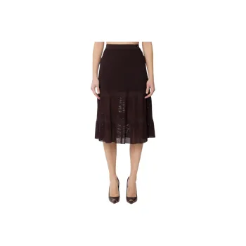 Elisabetta Franchi Knitted Tiered Midi Skirt