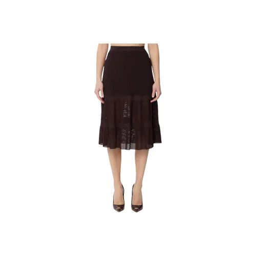 Elisabetta Franchi Knitted Tiered Midi Skirt