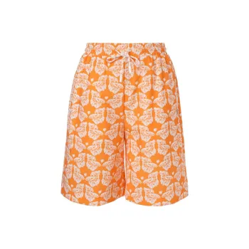 XII BASKET Casual Shorts Women's Orange Red