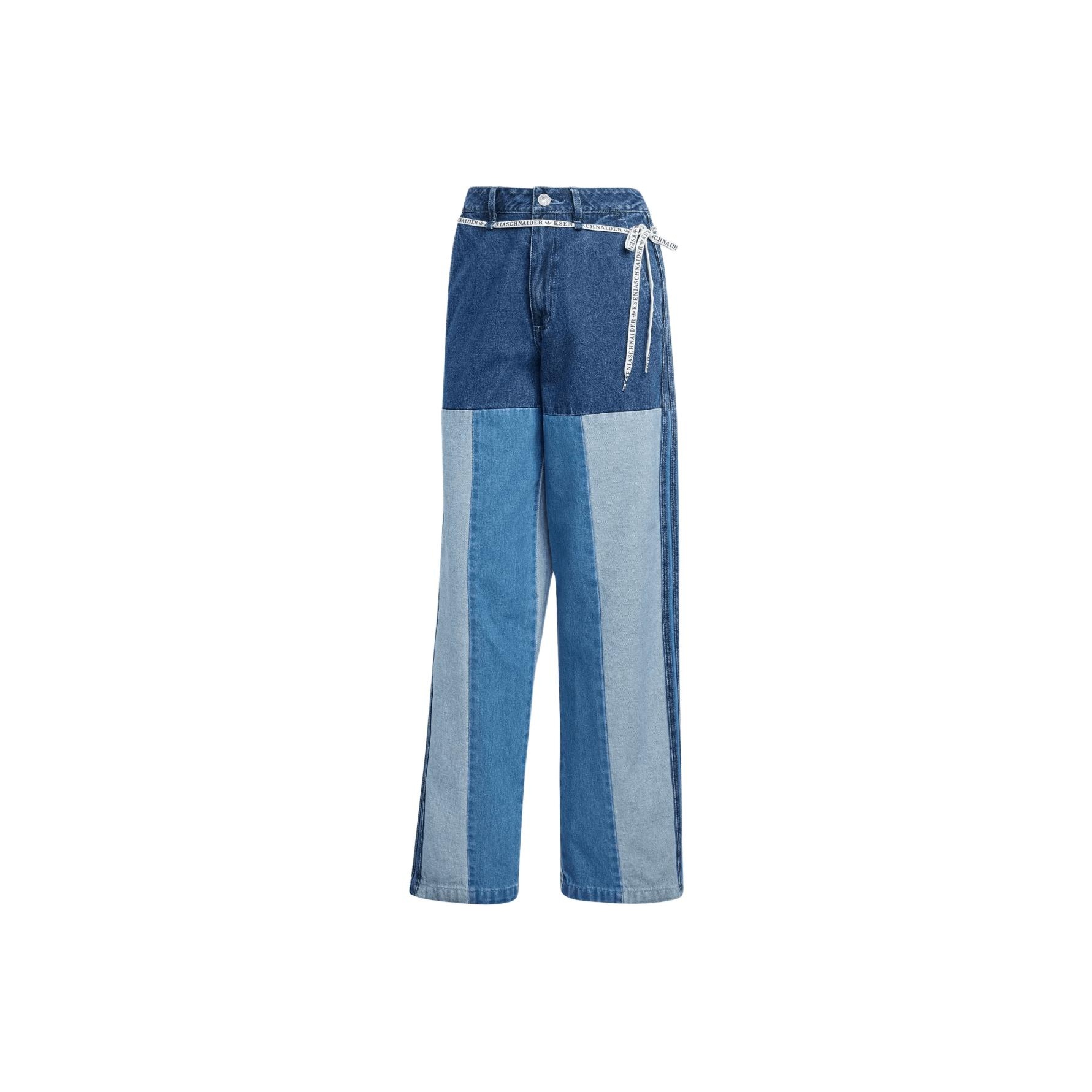 デニム・ジーパン [ADIDAS X KSENIASCHNAIDER] Patchwork Straight Leg Jeans Adidas Originals Kseniaschnaider Patchwork Straight Leg