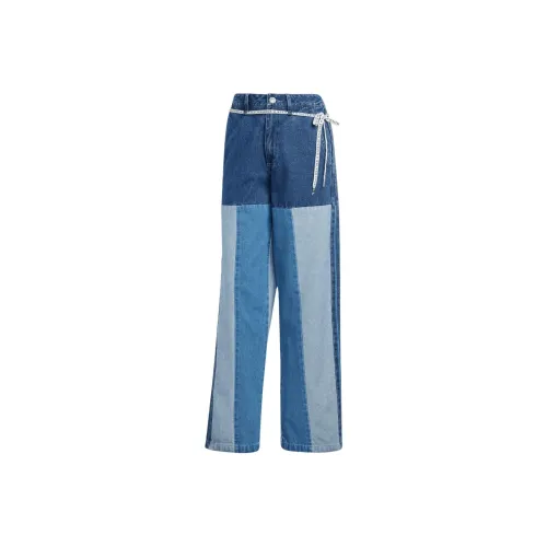 Adidas Originals Kseniaschnaider Patchwork Straight Leg Jeans