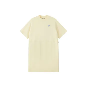 FILA FUSION QR Short Sleeved Dress Women's Orange Beige Yellow BG