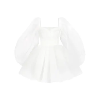 Selkie Collection SS24 Long Sleeved Dresses Women's Ivory White