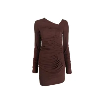 Helmut Lang Draped Asymmetric Bodycon Dress