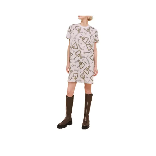HERMES Short Sleeved Dress Women's Natural White