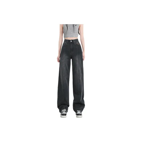 Weixi Jeans Women's Black Gray Color