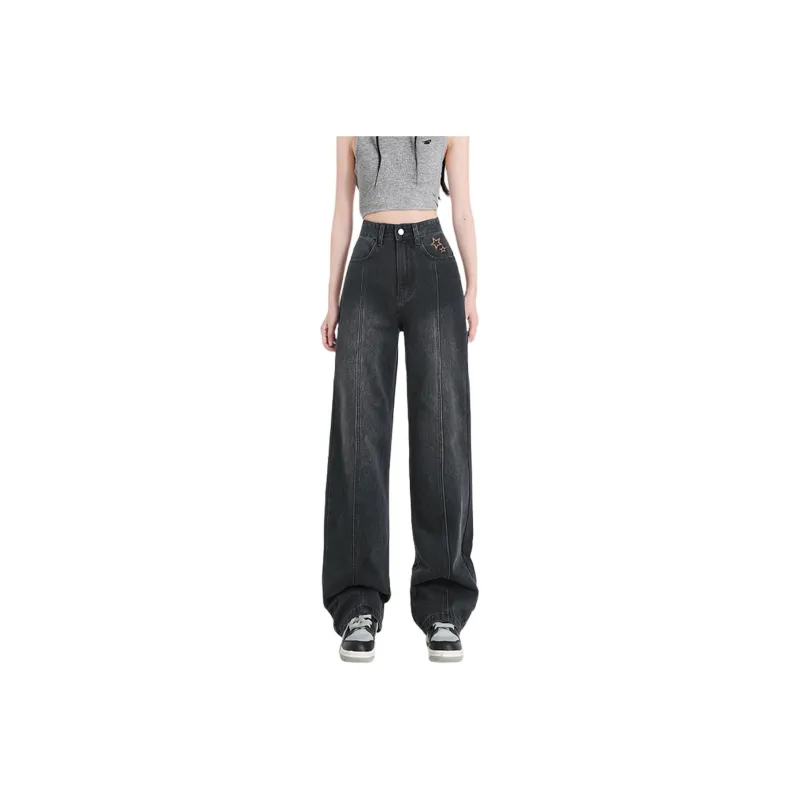 Weixi Jeans Women's Black Gray Color-0