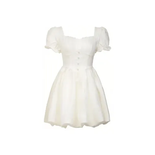 JOSR Short Sleeved Dress Women's White