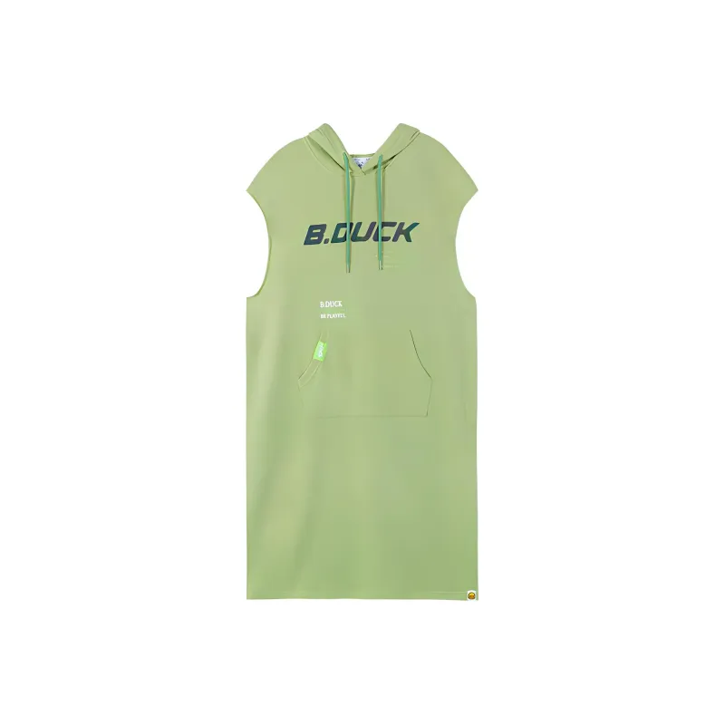 B.Duck Sleeveless Dress Women's Gray Green-0
