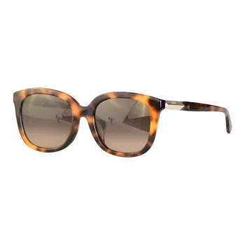 MCM Plate Frame Square Sunglasses Women's Tortoiseshell
