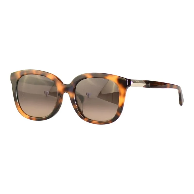 MCM Plate Frame Square Sunglasses Women's Tortoiseshell-0