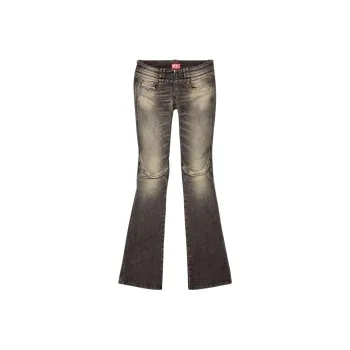 DIESEL Belthy Bootcut And Flare 0jgal Jeans Women's Black/Dark Grey