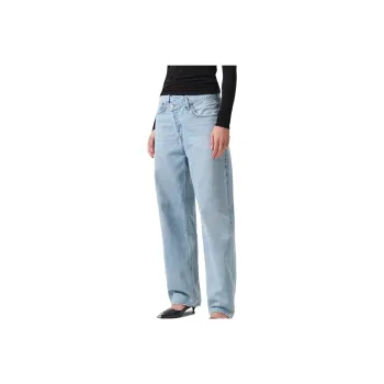 AGOLDE Criss Cross Straight Leg Jeans