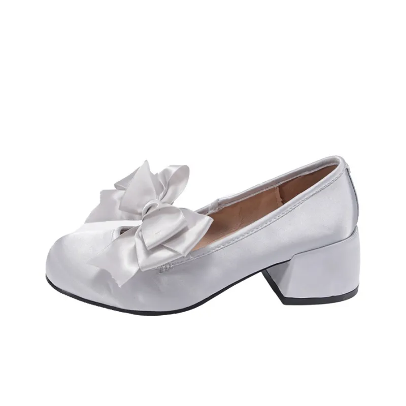 MCKP Chunky Heel High Heels 4cm Women's-3