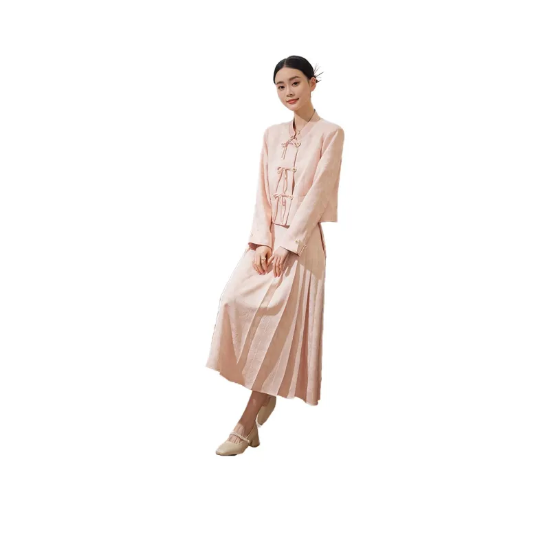 Hang Yi Court Casual Suit Women's Apricot-8