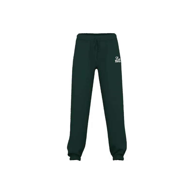 Victoria's Secret PINK Ivy Fleece Campus Sweatpants/Deep Forest Aspen Knitted Sports Pants Women's Deep Forest Aspen-0