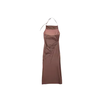 Helmut Lang Halterneck Draped Dress