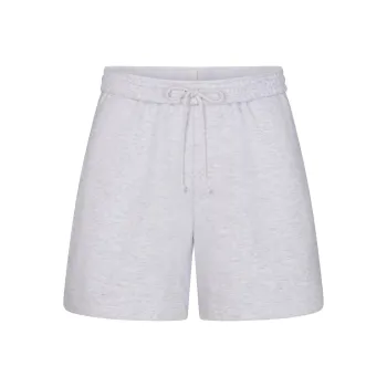 SKIMS COTTON FLEECE OVERSIZED SHORT Casual Shorts Women's Light Heather Grey