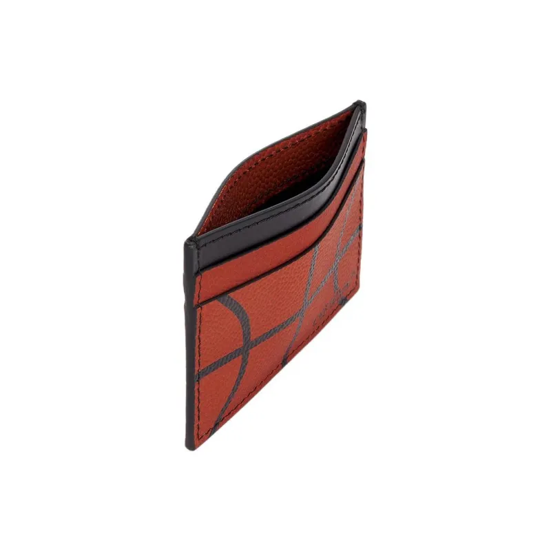 OFF WHITE Cow Leather Wallet Unisex Orange-3