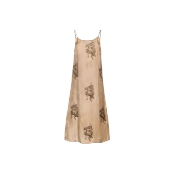 UMA WANG Renaissance-print Midi Dress