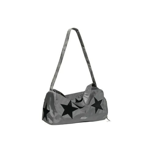 VIHUS Nylon Fabric Shoulder Bag Women's Silver
