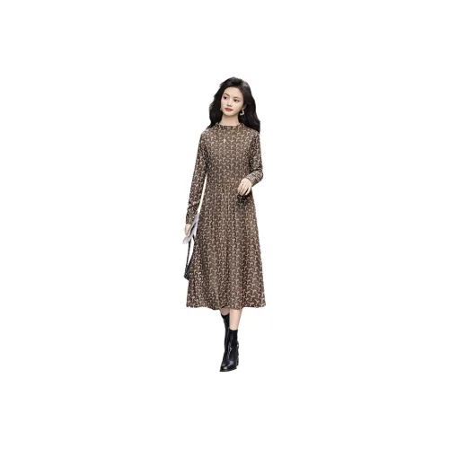 Cypress House Long Sleeved Dress Women's Dark Coffee