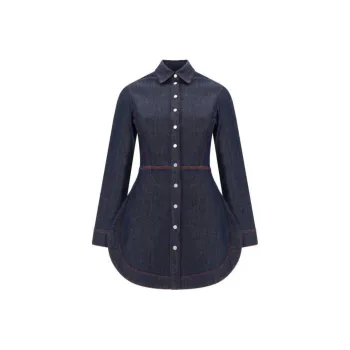 Alaia Denim Shirt Dress