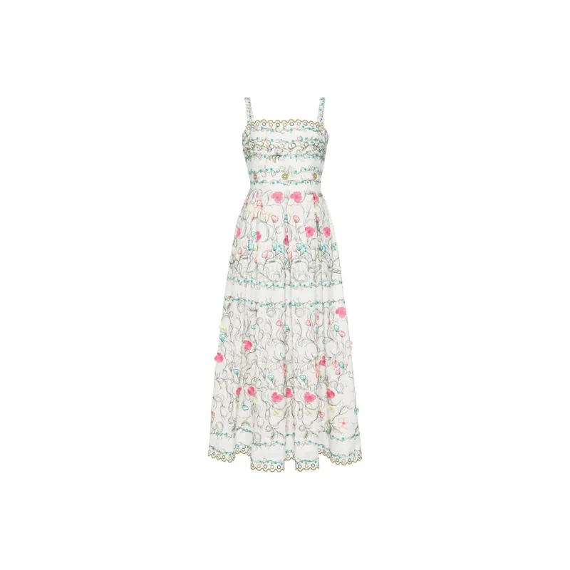 ELIE SAAB Floral embroidered Maxi Dress-0