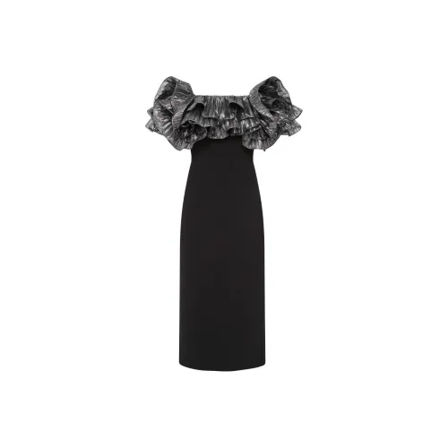 Rebecca Vallance Lumi Ruffled Midi Dress