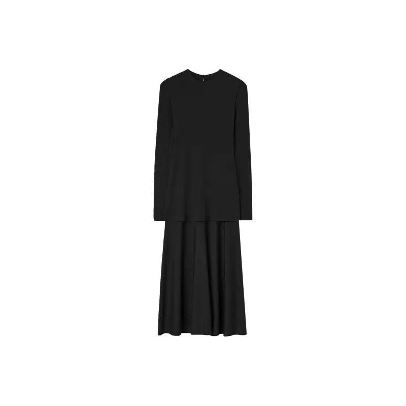 JIL SANDER Crewneck Dress Black-0