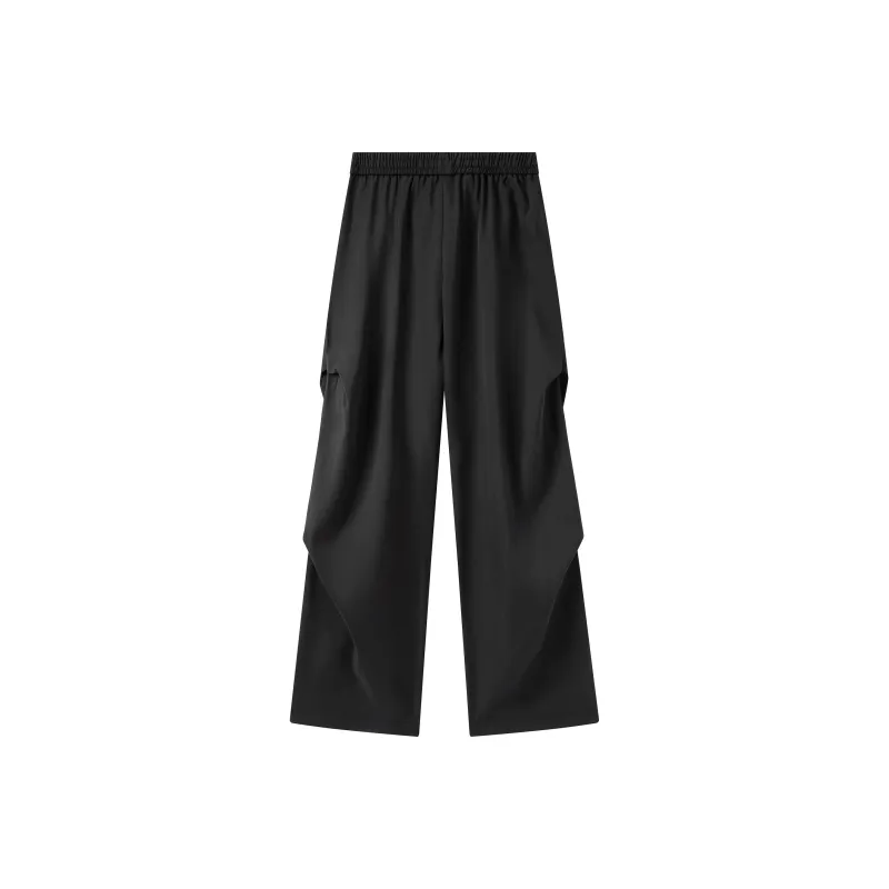 SAME FLOW Suit Trousers Unisex Black-1