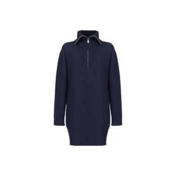 PINKO Half Zipped Knitted Dress