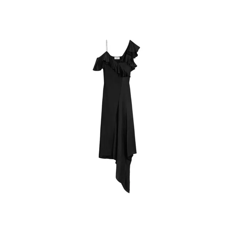 CELINE Asymmetric Lingerie Dress-0