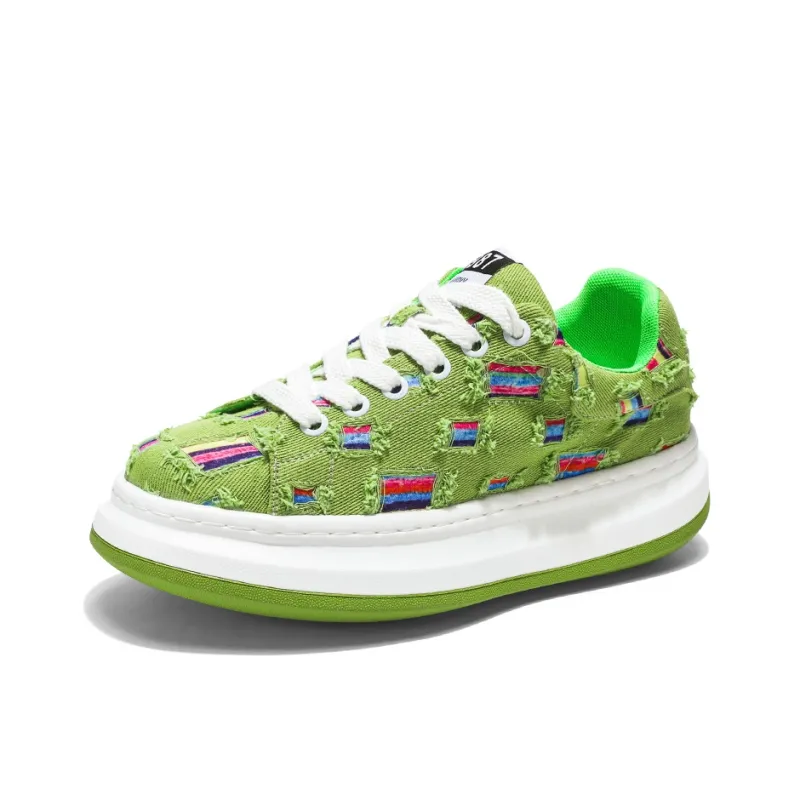AD Height Increasing Breathable Low Top Skateboard Shoes Men's-12