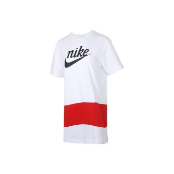 Nike Short Sleeved Dresses Women's White/Red