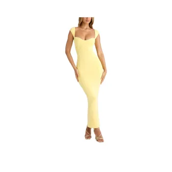 OH POLLY DOLCEZZA Short-Sleeved Dresses Women's Lemon Sherbet