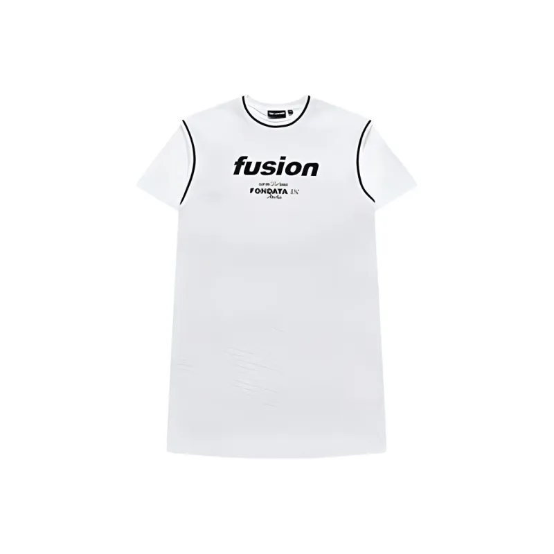FILA FUSION SS24 Short Sleeved Dresses Women's Standard White-0