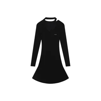ELF SACK Long Sleeved Dress Women's Black