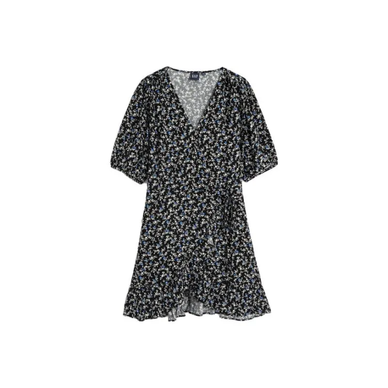 GAP Short-Sleeved Dresses Women's Black-0