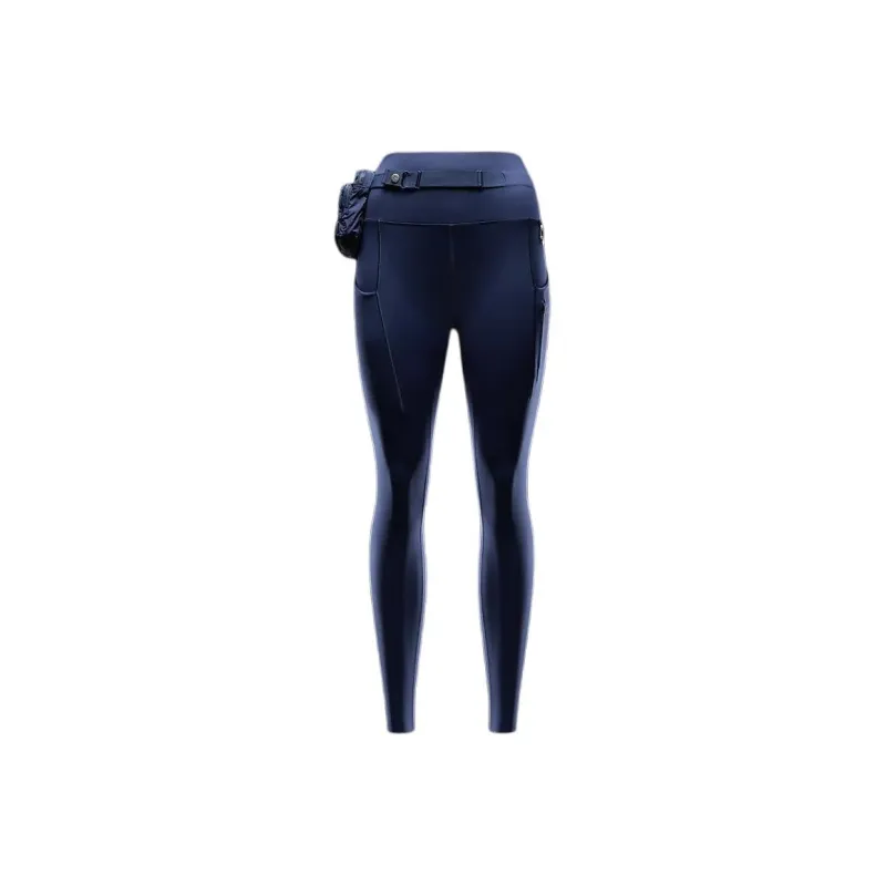 Nike Firm Support High Waisted 7/8 Leggings With Pockets Leggings Women's Marine Blue-0