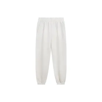 XTEP Knitted Sports Pants Women's Cotton White