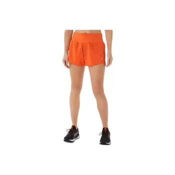 Asics Road 3.5in Short Casual Shorts Women's New Star Orange