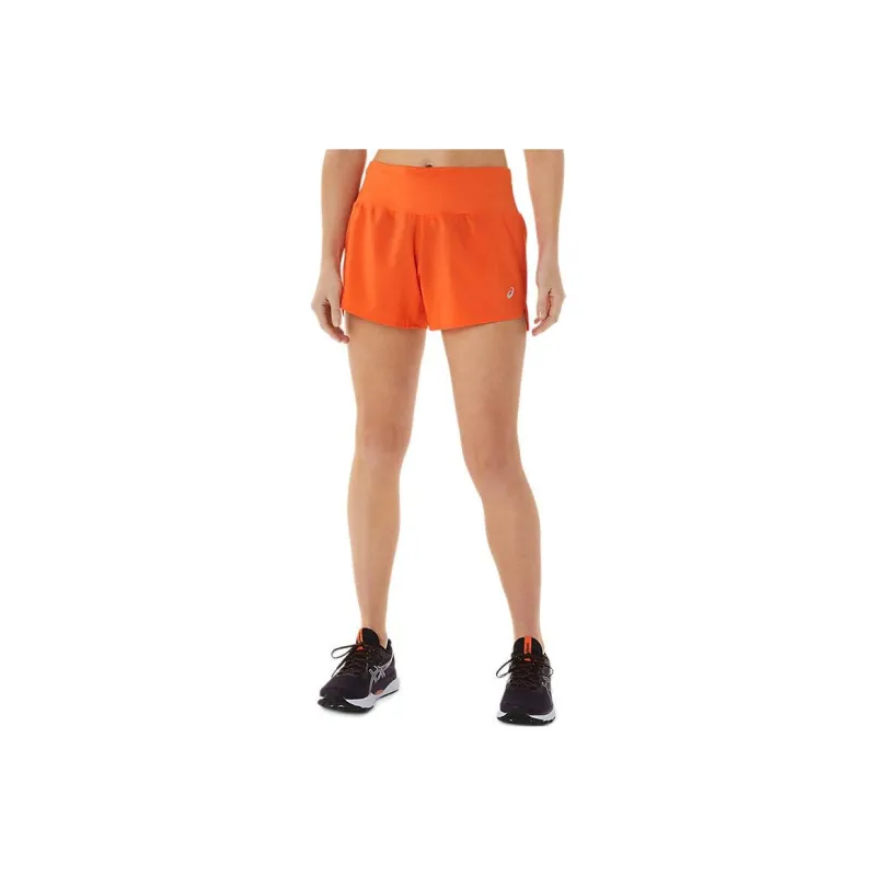 Asics Road 3.5in Short Casual Shorts Women's New Star Orange-0