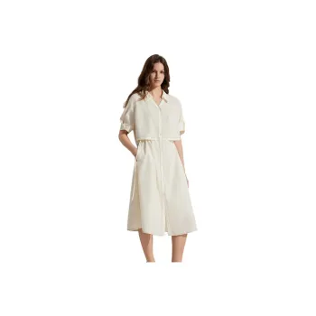 ELLE Short-Sleeved Dresses Women's Ecru